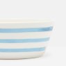 Joules Blue Stripe Hand Painted Cereal Bowl detail