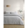 Serene Honley Seersucker Silver Duvet Cover Set