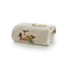 Deyongs Printed Flannel Fleece Throw Deer