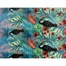 Deyongs Printed Flannel Fleece Throw Toucan Lake Design Detail