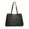 Alice Wheeler Black Milan Tote Bag image of the back of the bag on a white background