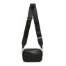 Alice Wheeler Black Madrid Cross Body Bag image of the back of the bag on a white background