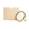 Alice Wheeler Sand Venice Mirror & Pouch image of the mirror and the pouch on a white background