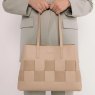 Alice Wheeler Sand Milan Tote Bag lifestyle image of the bag