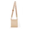 Alice Wheeler Sand Seville Cross Body Bag image of the back of the bag on a white background