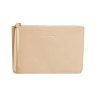 Alice Wheeler Sand Paris Clutch image of the front of the clutch on a white background