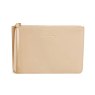 Alice Wheeler Sand Paris Clutch image of the front of the clutch on a white background