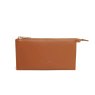 Alice Wheeler Tan Valencia Double Purse image of the front of the purse on a white background