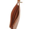 Alice Wheeler Tan Valencia Double Purse image of the inside of the purse on a white background