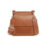 Alice Wheeler Tan Seville Cross Body Bag image of the bag on a white background