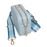 Alice Wheeler Pastel Blue Soho Camera Cross Body Bag image of the bag on a white background