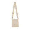 Alice Wheeler Pastel Cream Bloomsbury Cross Body Bag image of the back of the bag on a white background