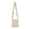 Alice Wheeler Pastel Cream Bloomsbury Cross Body Bag image of the back of the bag on a white background