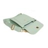 Alice Wheeler Pastel Mint Bloomsbury Cross Body Bag image of the bag open on a white background