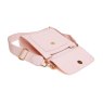 Alice Wheeler Pastel Pink Bloomsbury Cross Body Bag image of the bag open on a white background