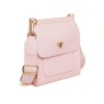 Alice Wheeler Pastel Pink Bloomsbury Cross Body Bag angled image of the bag on a white background