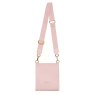 Alice Wheeler Pastel Pink Bloomsbury Cross Body Bag image of the back of the bag on a white background