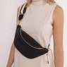 Alice Wheeler Black Banana Bag lifestyle image of the bag