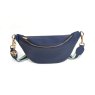 Alice Wheeler Navy Banana Bag image of the bag on a white background