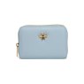 Alice Wheeler Pastel Blue Bromley Purse image of the front of the purse on a white background