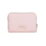 Alice Wheeler Pastel Pink Bromley Purse image of the back of the purse on a white background