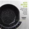 Tower 2 Pack 2-4L Air Fryer Liners lifestyle image of the liner in an air fryer