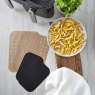Tower 4 Pack 9L Dual Parchment Air Fryer Liners lifestyle image of the liners