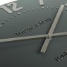 Thomas Kent Mulberry 20" Olive Green Wall Clock close up image of the clock on a white background