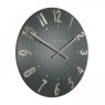 Thomas Kent Mulberry 20" Olive Green Wall Clock angled image of the clock on a white background