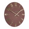 Thomas Kent Mulberry 20" Auburn Wall Clock angled image of the clock on a white background
