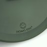 Thomas Kent Arabic 12" Olive Green Wall Clock close up image of the clock on a white background