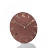 Thomas Kent Mulberry 6" Auburn Mantel Clock angled image of the clock on a white background