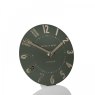 Thomas Kent Mulberry 6" Olive Green Mantel Clock image of the clock on a white background