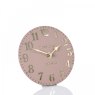Thomas Kent Mulberry 6" Blush Pink Mantel Clock angled image of the clock on a white background