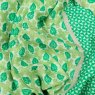Zelly Green Mini Triangle Scarf close up image of the scarf material