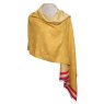Zelly Mustard Stars & Stars Scarf image of the scarf on a white background
