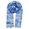 Zelly Blue Dabs Scarf image of the scarf on a white background