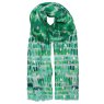 Zelly Green Dabs Scarf image of the scarf on a white background