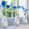 Floralsilk Cornflowers In Geometric Vase lifestyle image of the vases