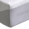 Tempur Cooling Mattress Protector image of the protector on a mattress on a white background