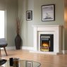 Dimplex Kingsley Brass Deluxe Electric Fire lifestyle image of the electric fire
