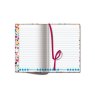 Paper Salad A5 Floral Journal image of the inside pages on the book open on a white background
