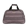Highbury Unique Grey Stripe Cabin Weekend Bag front on image of the bag on a white background