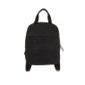 Woodbridge Black Canvas Backpack front on image of the backpack on a white background