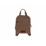 Woodbridge Brown Canvas Backpack front on image of the backpack on a white background