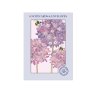 Otter House Watercolour Alliums Pack Of 6 Mini Notecards image of the notecards in packaging on a white background