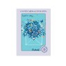 Otter House Blue Willow Floral Envelope Pack Of 6 Mini Notecards image of the notecards in packaging on a white background
