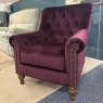 Alexander & James Percy Sofia Chair in Plush Brinjal