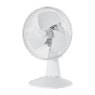 Igenix Portable 12" White Desk Fan angled image of the fan on a white background