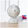 Daewoo Portable Rechargeable Mini Table Fan lifestyle image of the fan